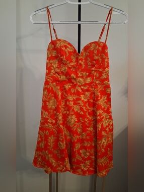 Urban Outfitters Red & Gold Sundress, Size SP